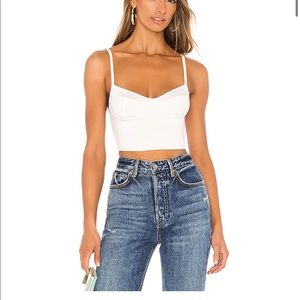 Revolve Solid Bustier Crop Tank